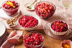 5 of the best cranberry sauce recipes on a Thanksgiving table. 